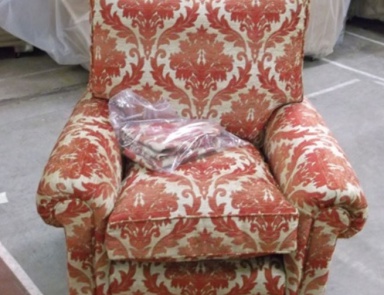 Chair with rounded armrests Woodbury Chair, Duresta