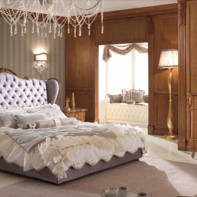 Double bed Silver Kapitonne