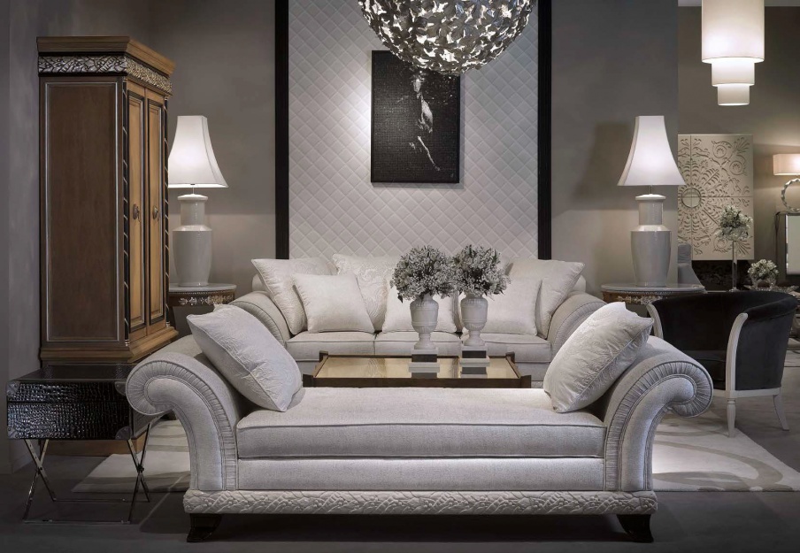 Daybed with rounded armrests Randa Couch, Coleccion Alexandra