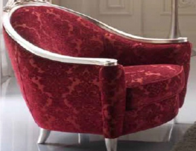 Armchair in fabric Opera, Piermaria