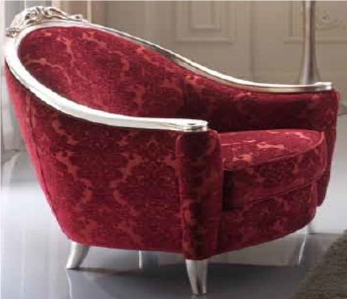 Armchair in fabric Opera, Piermaria