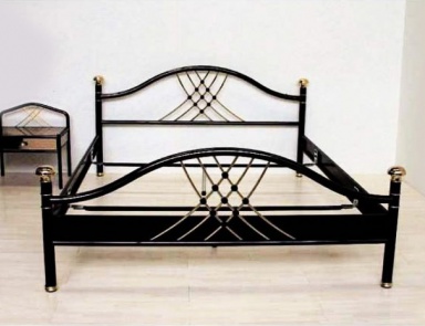 Bed on a frame of galvanized steel Iride, Ciacci 