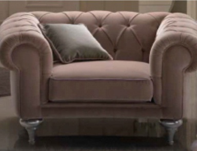 Armchair in fabric Lauren, Piermaria