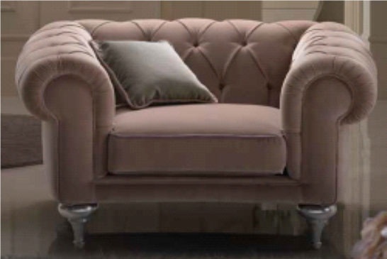 Armchair in fabric Lauren, Piermaria