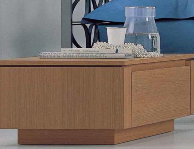 The bedside table in oak finishing Time Collection, Ciacci 