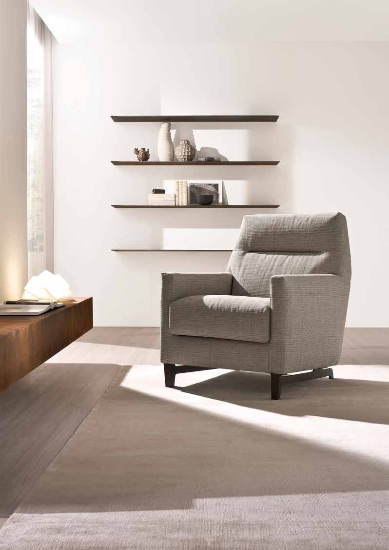 Armchair with low armrests Glee, CTS Salotti