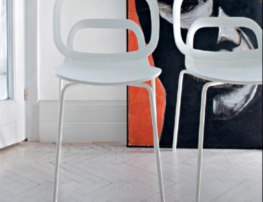 Chair designer plastic Poket, Ciacci