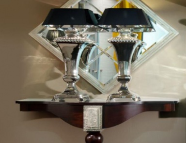 Mirror diamond shape in the art Deco style, Casali