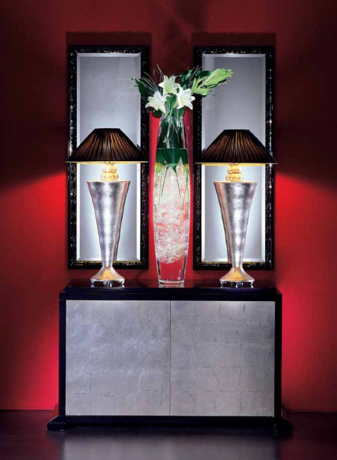 The drawers in the decoration of ebony Ambiance, Casali