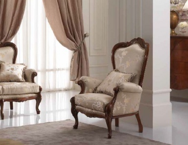 Armchair in fabric Filippo, Piermaria