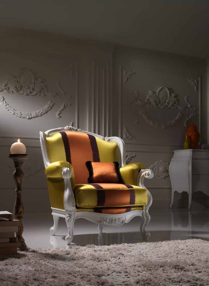 Armchair in fabric Mirti, Piermaria