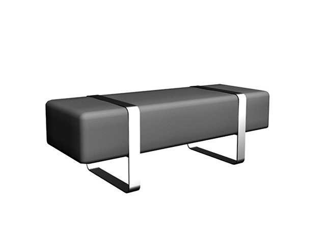 Bench with metal legs Iris, Coleccion Alexandra