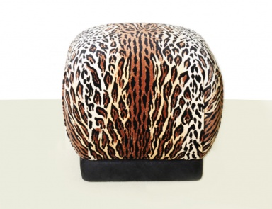 Pouf in fabric with leopard print Leopardo, Casali (luxury walk-in closets )