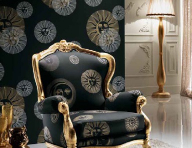 Armchair in fabric Lucrezia, Piermaria