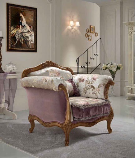 Armchair in fabric Elegance, Piermaria