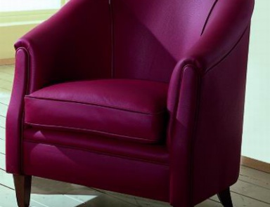 Chair in leather upholstery Ecstasy, Piermaria