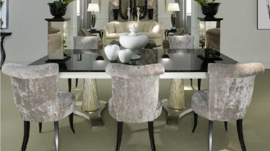 Chair high back in the velvet pearl tone, Casali