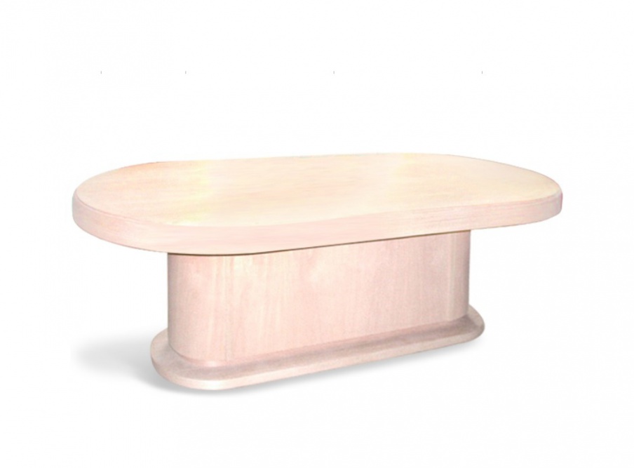 Dining table oval on a massive basis, Casali