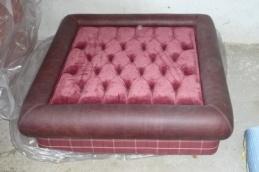 Pouf upholstered Custom, Bruno Zampa