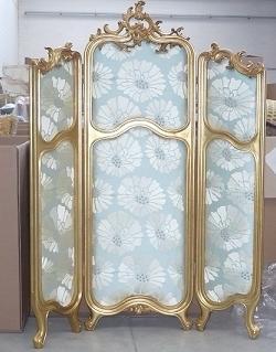 Screen on a frame of solid wood Burlesque, Bruno Zamp