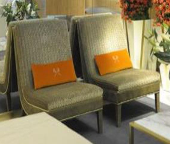 Chair without armrests in purple Miluna, Poles Salotti