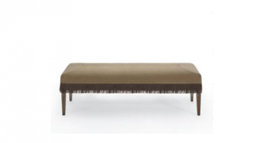 Seat upholstery in Alcantara with fringe Saylor, Poles Salotti