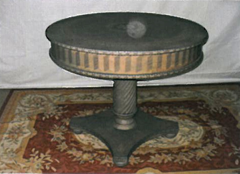 Dining table round, Vittorio Grifoni