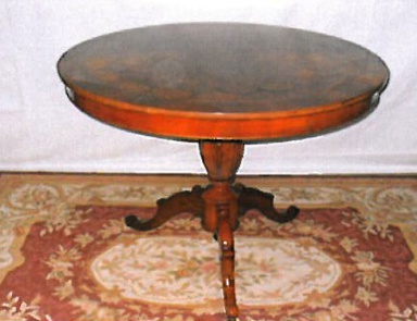 Dining table round, Vittorio Grifoni