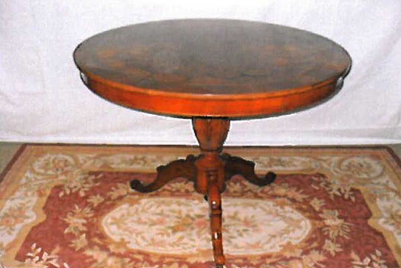 Dining table round, Vittorio Grifoni