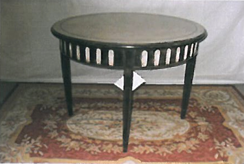 Dining table round, Vittorio Grifoni