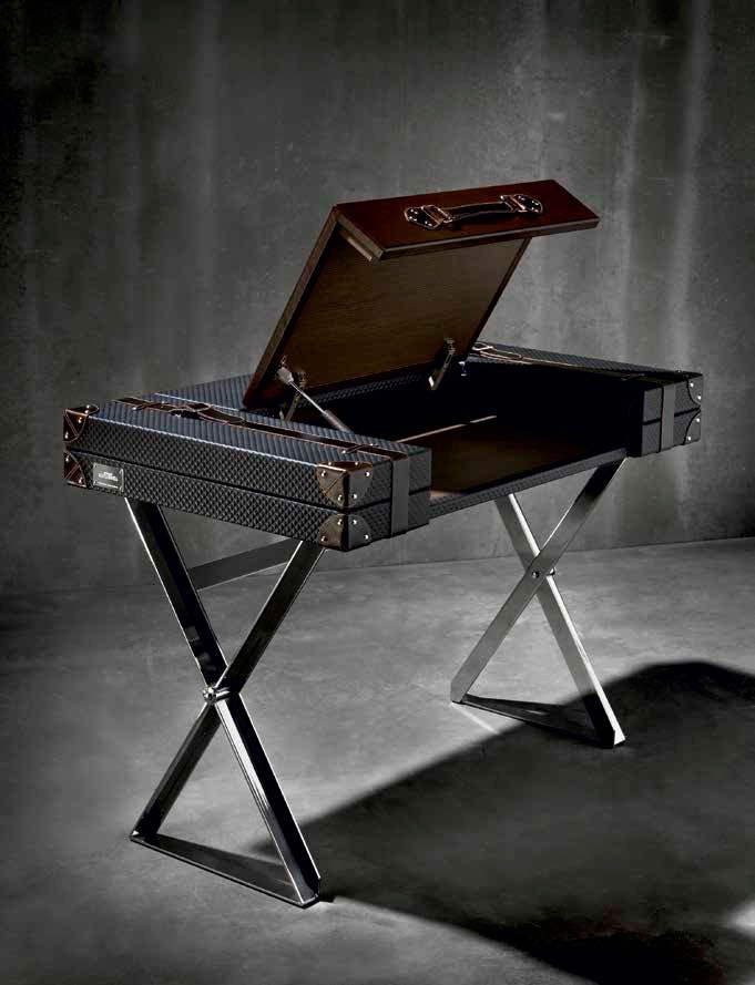 Coffee table wood and metal Traveler, Coleccion Alexandra Luxury