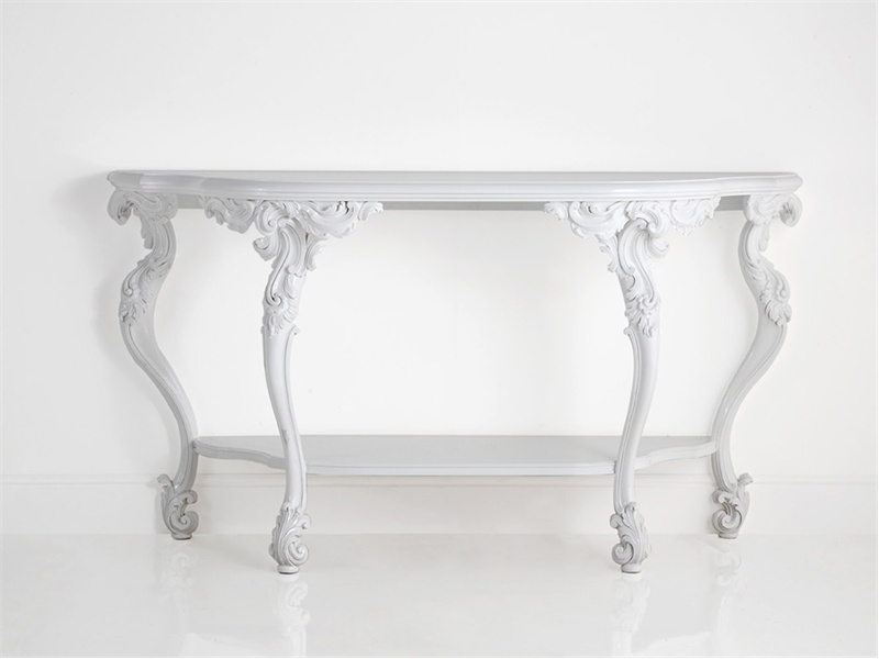 The console is handmade of solid wood, Chelini