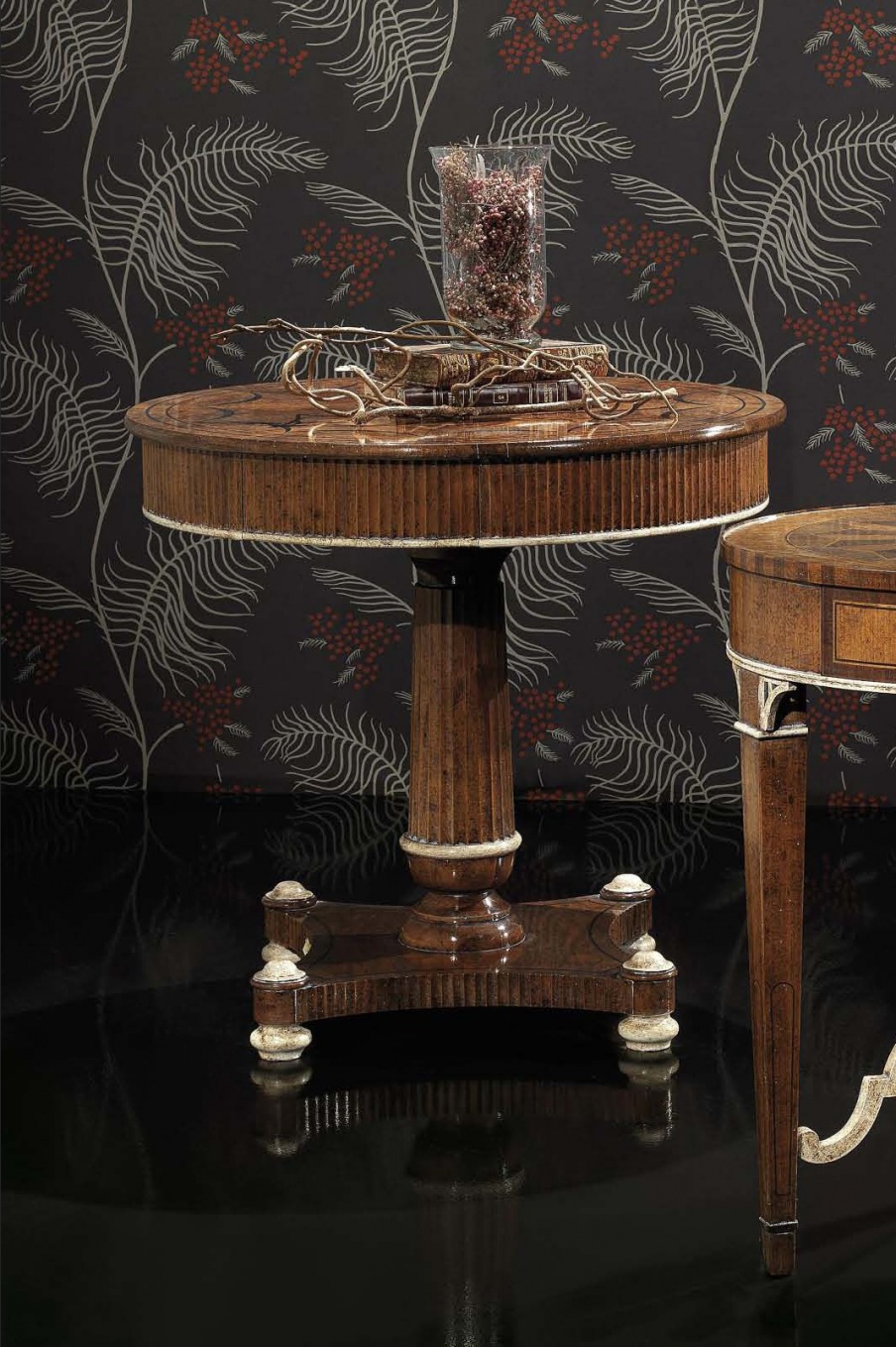 Dining table round, Vittorio Grifoni