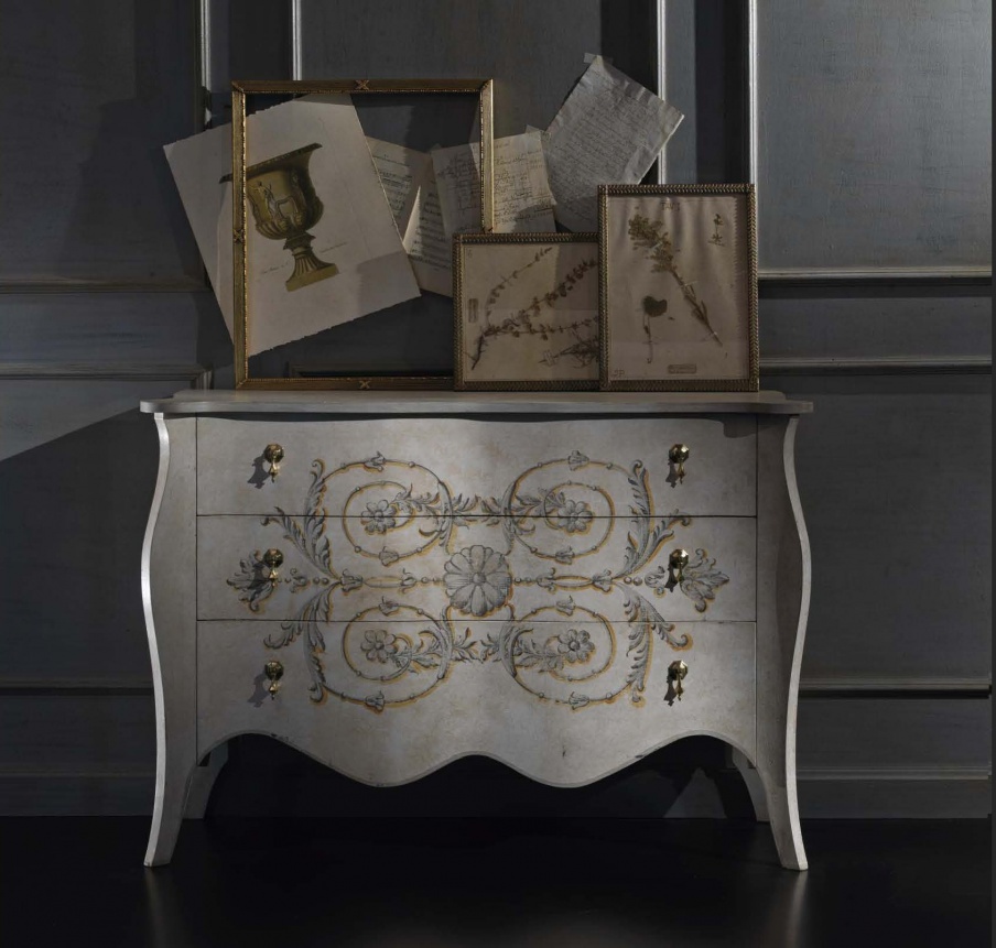 A chest of drawers with a decorative pattern, Vittorio Grifoni