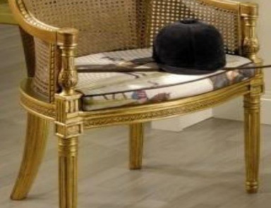 Chair in gold leaf detailing Newcastle, Poles Salotti
