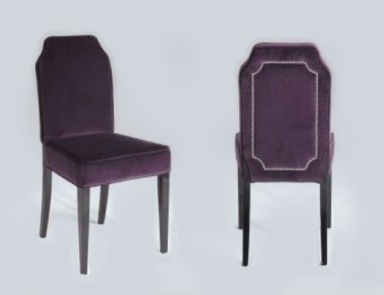 The chair in upholstered in velvet Brixton, Poles Salotti
