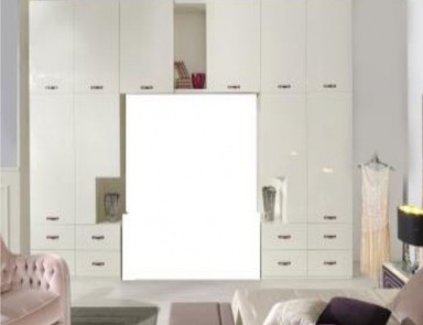 Wardrobe in ivory Preston, Poles Salotti
