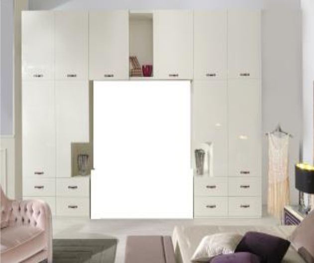 Wardrobe in ivory Preston, Poles Salotti
