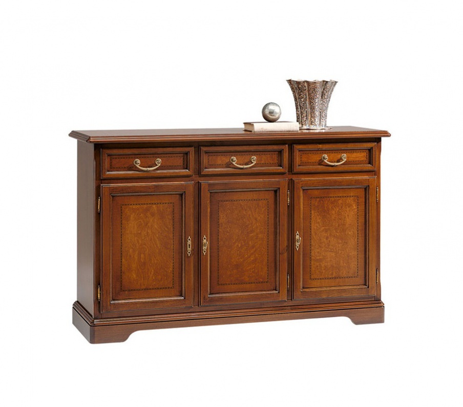 Dresser / chest of drawers with three doors and drawers, Selva 