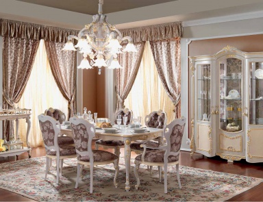 Dining room (dining set) Barocco, Fratelli Pistolesi