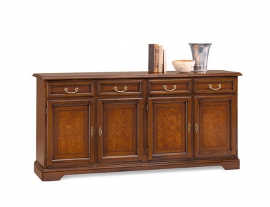 Nightstand / commode with four doors and with drawers, Selva 