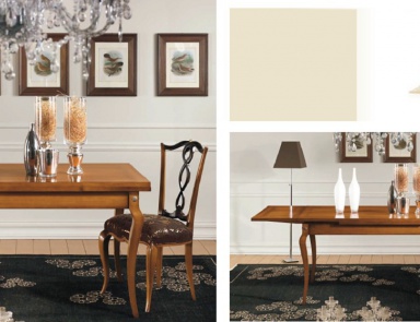 Dining table on figured legs, CP Mobili