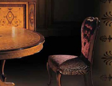 Chair with wooden frame X Carlo, Ezio Bellotti