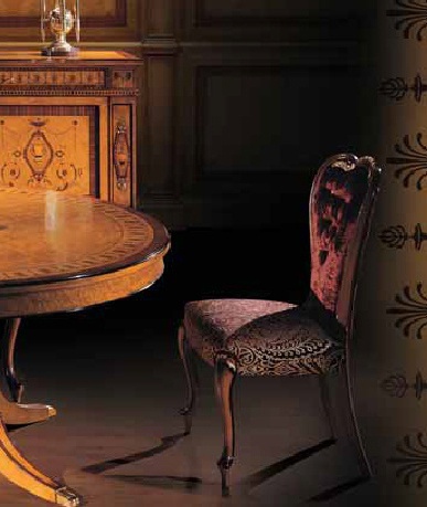 Chair with wooden frame X Carlo, Ezio Bellotti