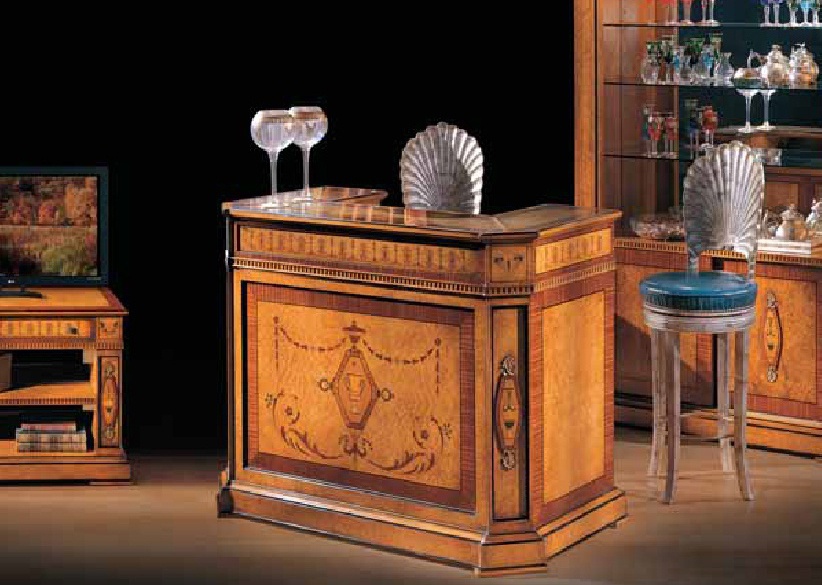 Breakfast bar on wooden frame X Carlo, Ezio Bellotti