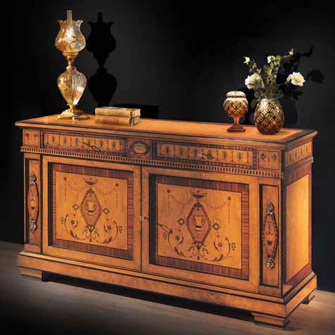 Sideboard with wooden frame X Carlo, Ezio Bellotti