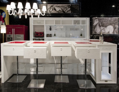 Bar chair height adjustable Square Bar, Formitalia