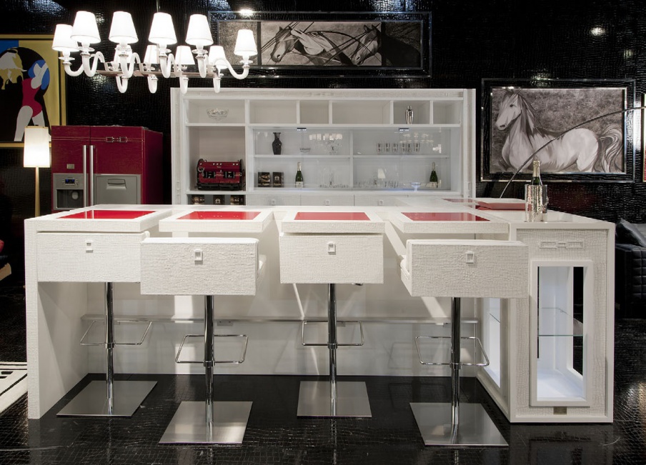 Bar chair height adjustable Square Bar, Formitalia