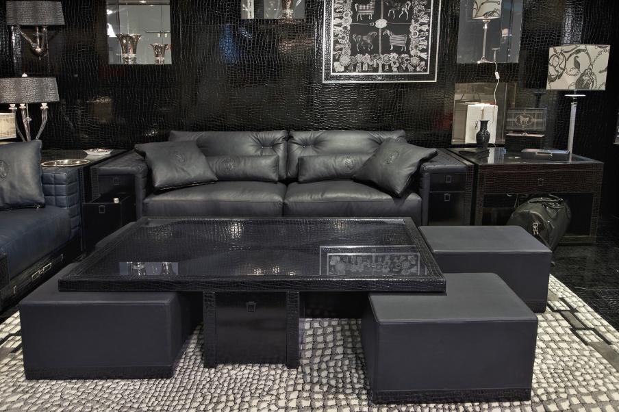 Coffee table with glass top Suitcase, Formitalia