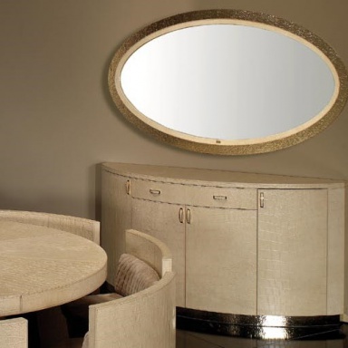 The mirror is A round Dining